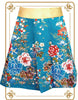 Oriental & Peonies Batik Wrap Skirt