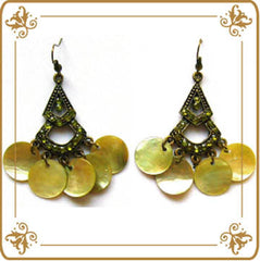 Summer Moroccan Moss Green Earrings